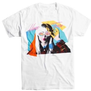 Paramore “Hard Times” White Band Tee